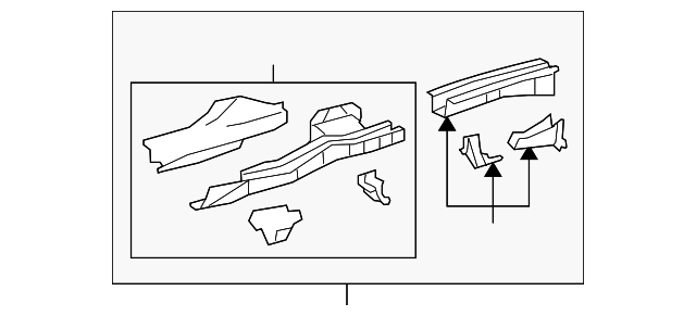 57601-02250 Деталь REAR RAIL ASSY, RIGHT