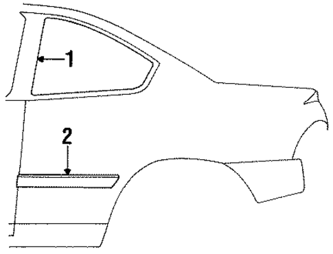 Neon EXTERIOR TRIM - QUARTER PANEL
