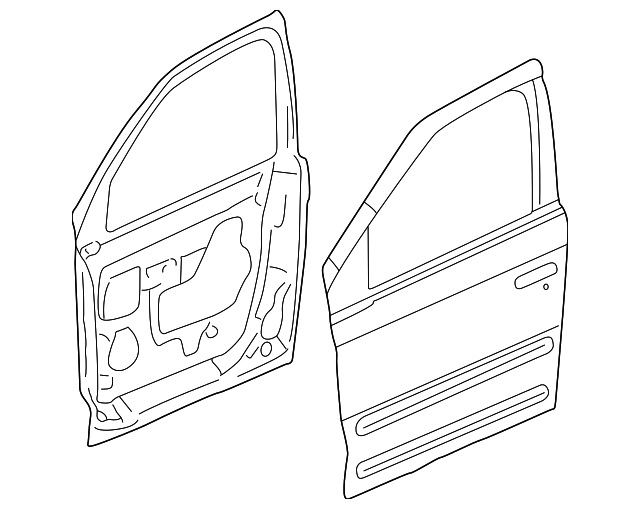10421440 Деталь DOOR SHELL, RIGHT