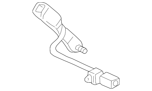 04813-S0X-315ZA Деталь BUCKLE SET, R. FR. SEAT BELT *NH284L* (L