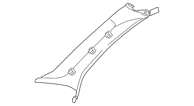 8H0-867-233-33F Деталь WINDSHIELD PILLAR TRIM, LEFT