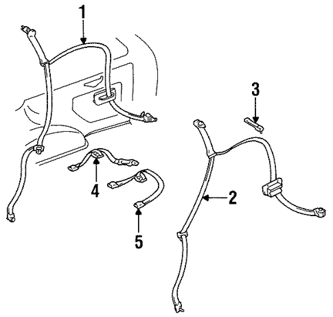 Corolla REAR SEAT BELTS 2