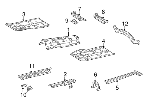 LS430 FLOOR & RAILS