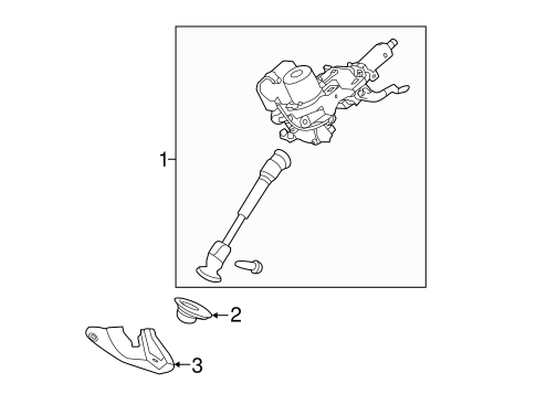 Rogue STEERING COLUMN ASSEMBLY