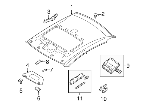 Altima INTERIOR TRIM - ROOF 2