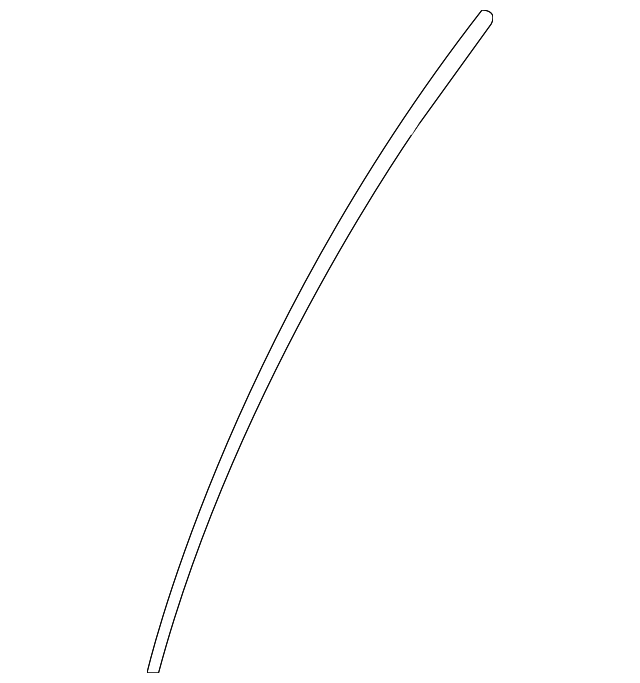 83134-1D000 Деталь DOOR W'STRIP UPPER SEAL, LEFT