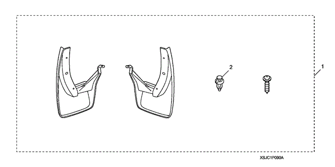 ACCESSORIES/REAR SPLASH GUARDS for 2010 Honda RIDGELINE #1