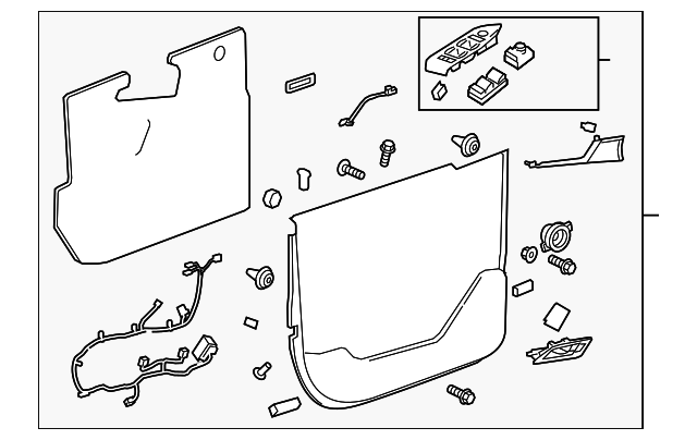 22928443 DOOR TRIM PANEL, LEFT