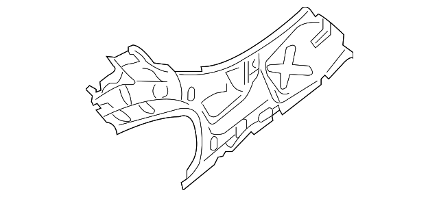 76631-JB130 Деталь INNER QTR PANEL, LEFT