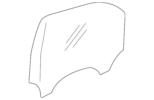 22714358 Деталь DOOR GLASS, LEFT