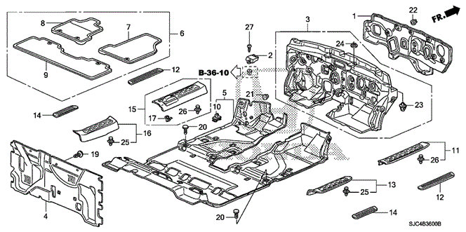 INTERIOR / BUMPER/FLOOR MAT for 2012 Honda RIDGELINE #1