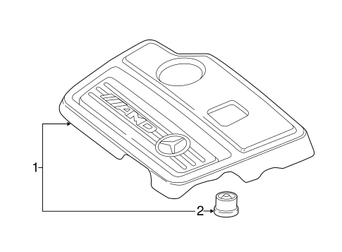 GLA250 ENGINE APPEARANCE COVER 2