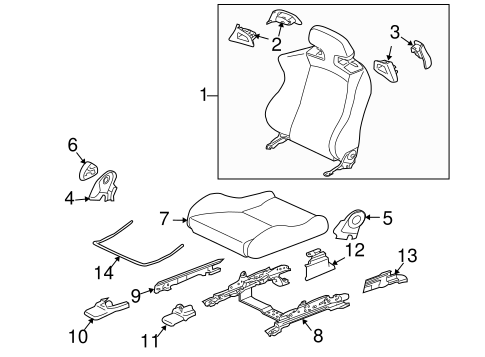 Lancer PASSENGER SEAT COMPONENTS