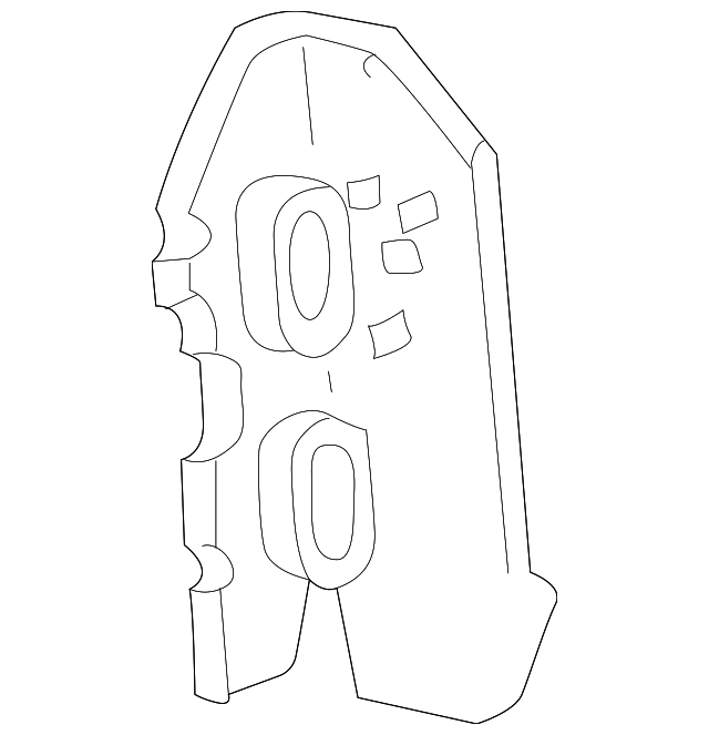 3L2Z7841038AA Деталь REAR PILLAR, RIGHT