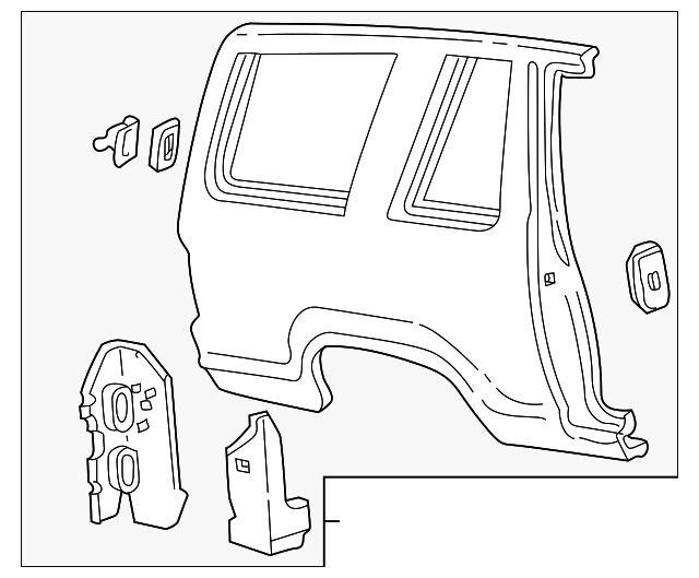 1L2Z9827840AA Деталь QUARTER PANEL, RIGHT
