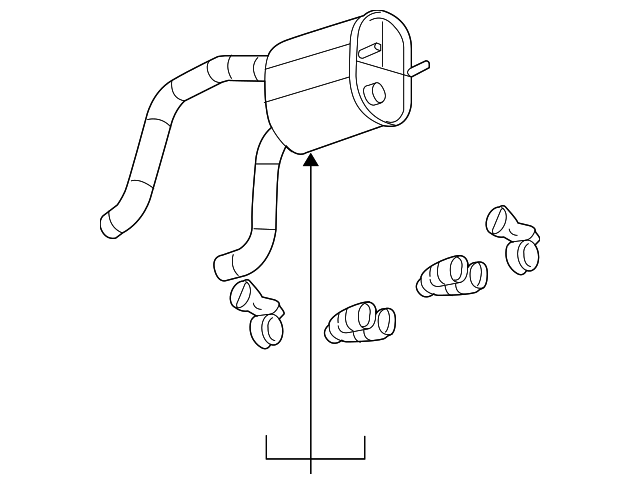 20958393 Деталь MUFFLER & PIPE, LEFT