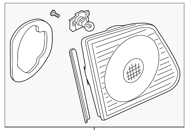 3D0-945-093-A Деталь LAMP ASSY, LEFT