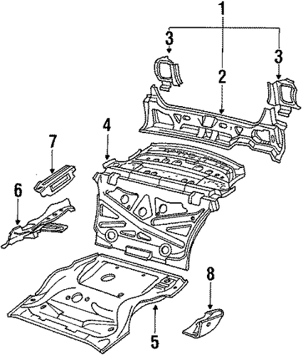 80 Quattro Задняя часть кузова 2