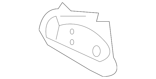 5843257L00 Деталь APRON PANEL MOUNT BRACKET, LEFT