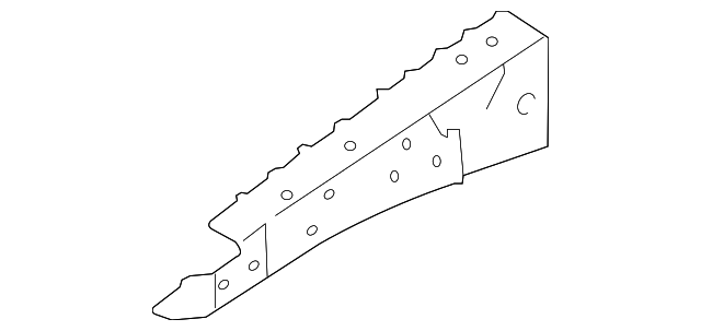 5923257L00 Деталь UPPER RAIL, RIGHT