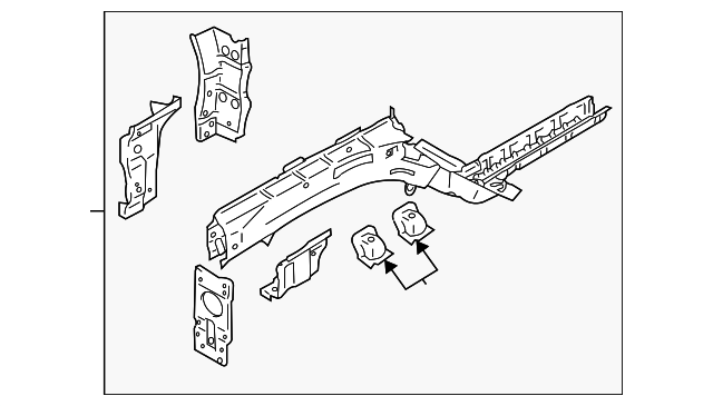 5860057L00 Деталь LOWER RAIL ASSY, RIGHT