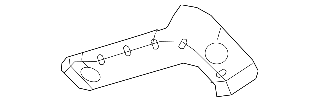 4780854AC Деталь CENTER SHIELD, RIGHT