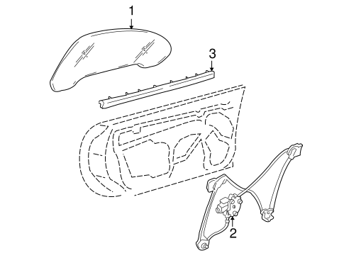 Corvette GLASS - DOOR