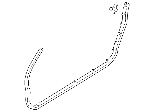 80831-2Y000 Деталь WEATHERSTRIP, LEFT