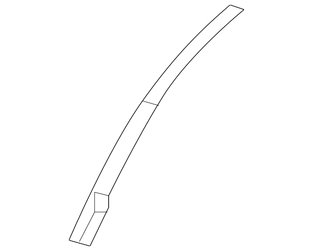 68084657AC Деталь TROUGH FILLER, LEFT