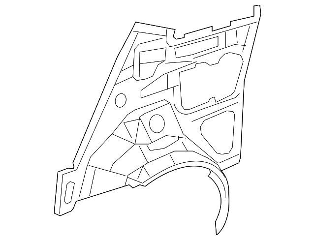 68071340AC Деталь INNER QTR PANEL, RIGHT