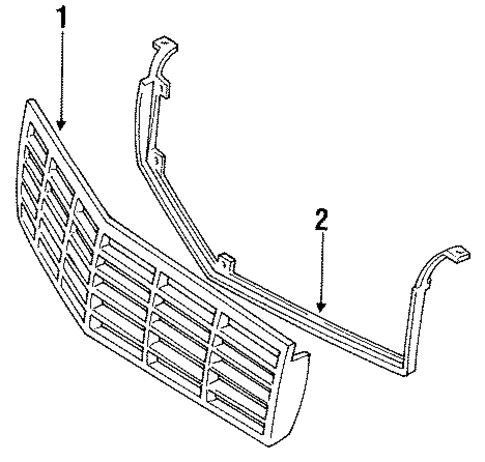 DeVille GRILLE & COMPONENTS