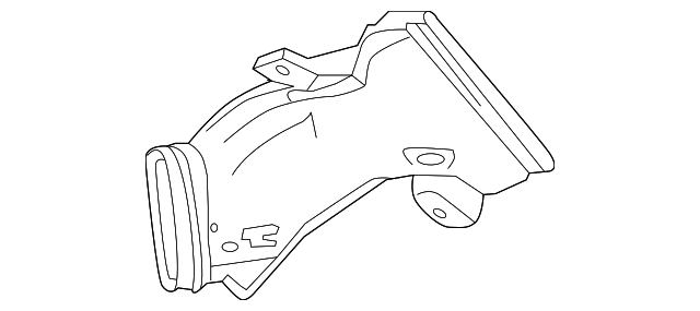 1J680-5K1-000 Деталь DUCT, R. AIR INLET (UPPER)
