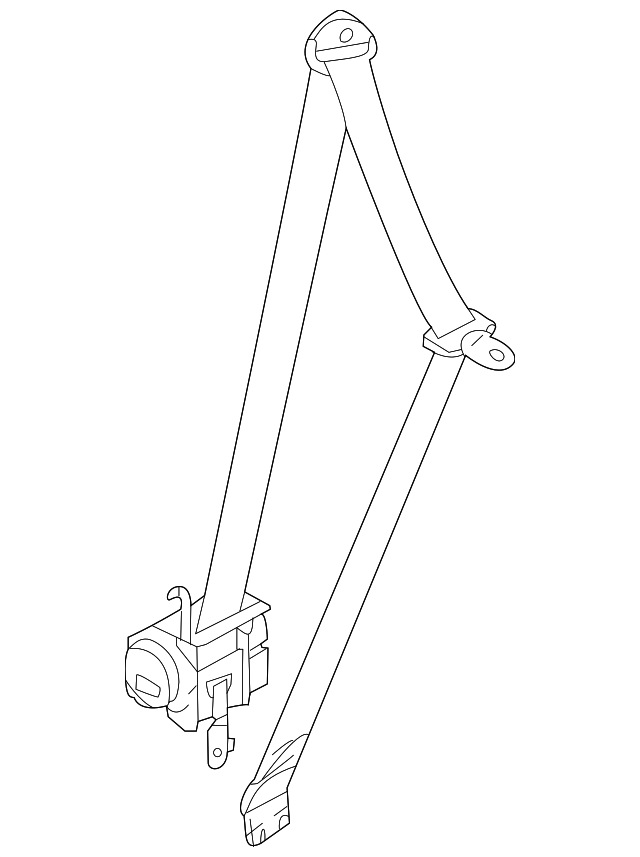 88810-2T51087 Деталь BELT & RETRACTOR, LEFT
