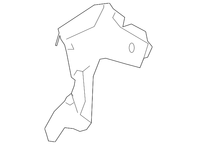 4F9-809-301-B Деталь OUTER WHEELHOUSE BRACKET, LEFT
