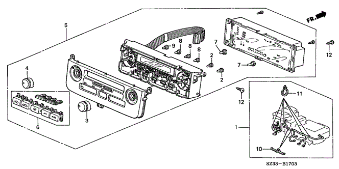 RL HEATER CONTROL (NAVI) ('99-'03)