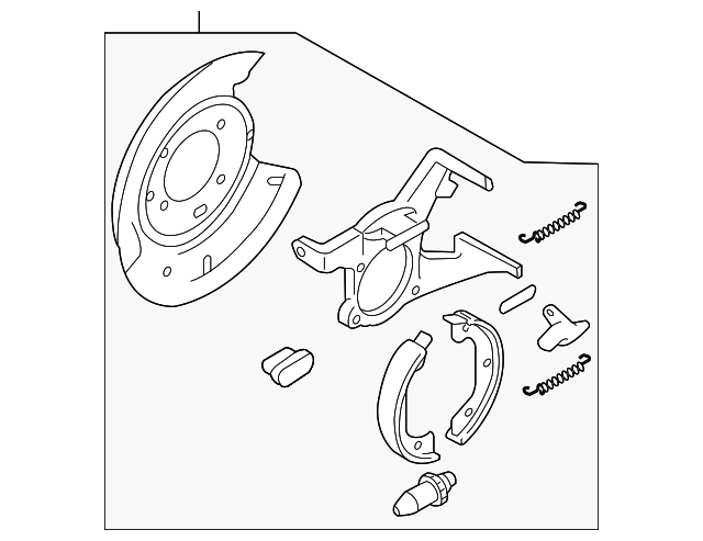 ZZ21-44-500 Деталь BACKING PLATE, RIGHT