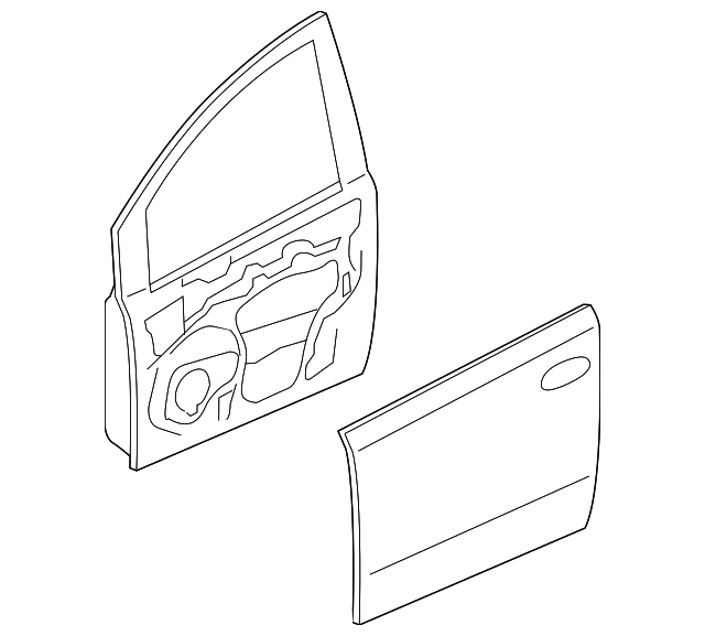 80101-5Z030 Деталь DOOR SHELL, LEFT