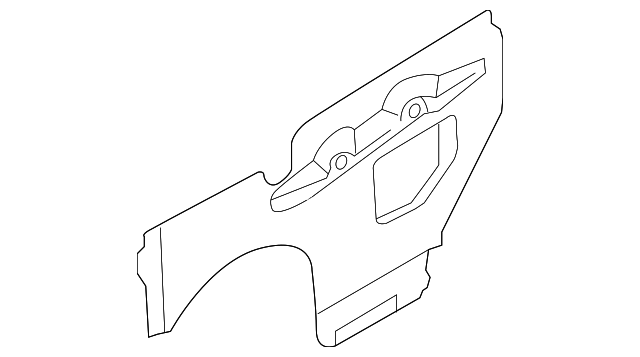 80861-ZE60A Деталь INNER COVER, LEFT