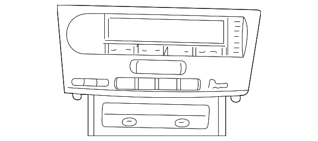 86120-50E10 Деталь AM/FM CD CASS