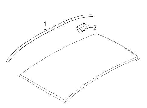 328i GT xDrive EXTERIOR TRIM - ROOF