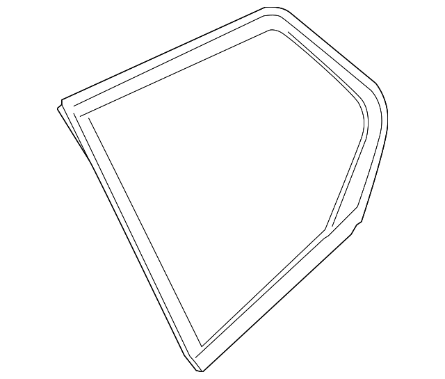 51-37-7-335-514 Деталь QUARTER GLASS, RIGHT