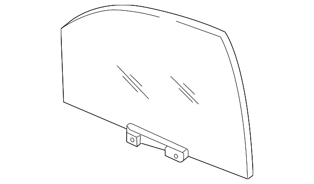 55394255AC Деталь DOOR GLASS, LEFT