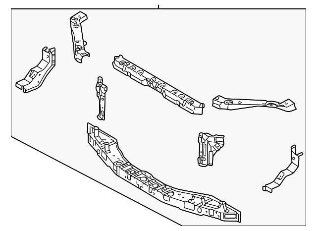 64100-3E310 Деталь RADIATOR SUPPORT