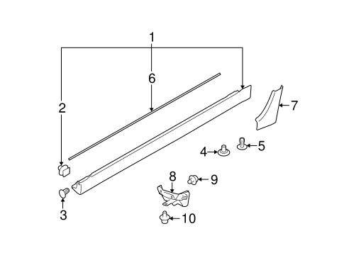 Impreza EXTERIOR TRIM - PILLARS 2