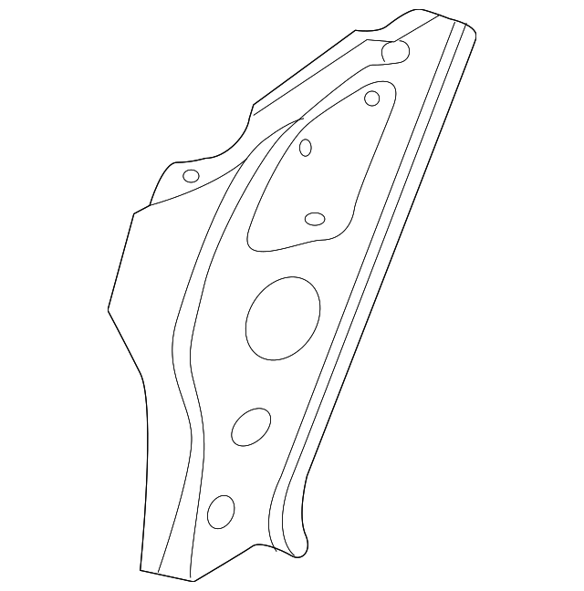 5C5-802-123 Деталь INNER PILLAR, LEFT
