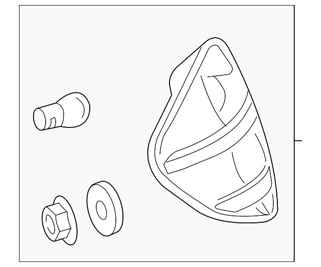 171-826-00-91 Деталь TAIL LAMP ASSY SEAL, LEFT