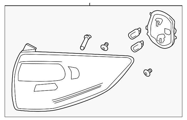 DM5Z-13405-A Деталь TAIL LAMP ASSY, LEFT