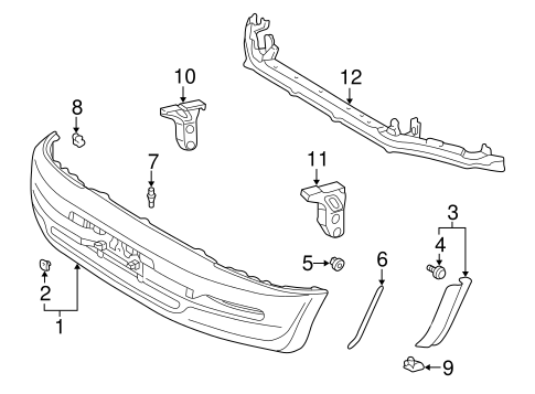 RAV4 BUMPER & COMPONENTS - FRONT