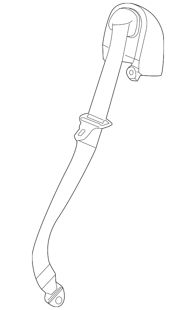 89023192 Деталь BELT & RETRACTOR, RIGHT