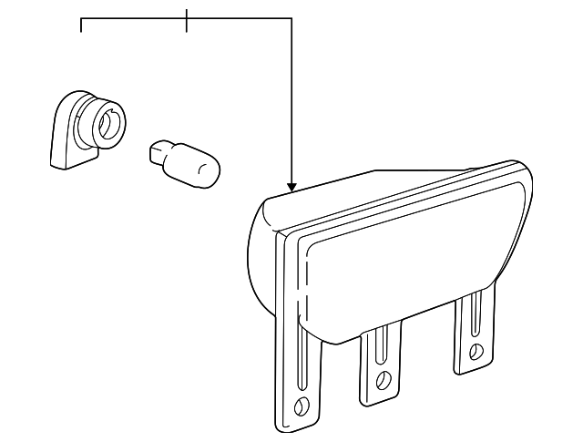 25666735 Деталь CORNERING LAMP, LEFT